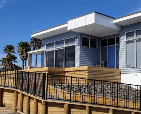 Image showing aluminium security fencing surrounding a residential property