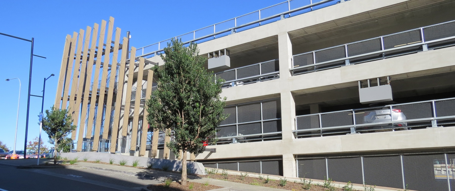 Image showing a carpark building with balustrades installed by Fencerite