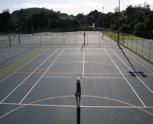 Image of a netball court