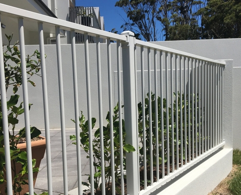 Image showing aluminium security fencing surrounding a residential property